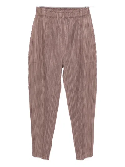 Issey Miyake Thicker Trousers In Pink