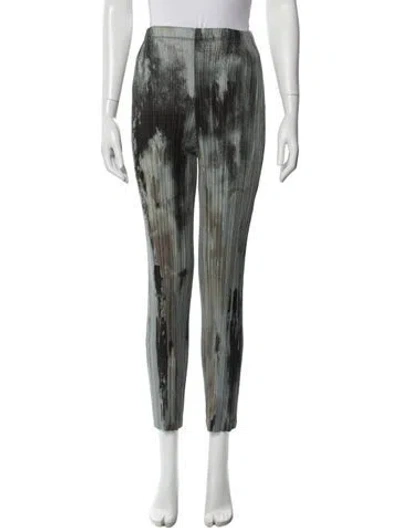 Pre-owned Issey Miyake Tie-dye Print Straight Leg Pants In Multi