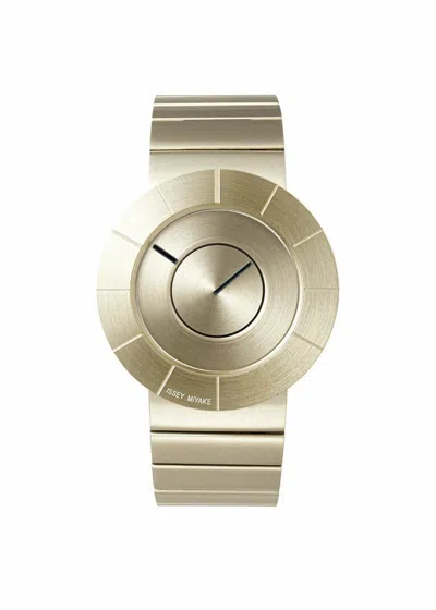 Pre-owned Issey Miyake To Ny0n005 Men Watch Yoshioka Tokujin Design Gold Made In Japan