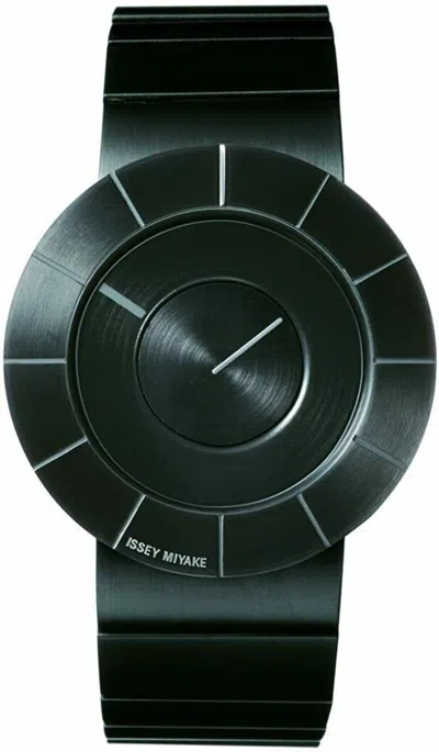 Pre-owned Issey Miyake To Silan002 Men's Watch Yoshioka Tokujin Design Black