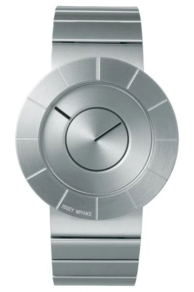 Pre-owned Issey Miyake To Yoshioka Tokujin Design Watch Men's Silver Silan001 Japan Rare