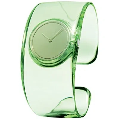 Pre-owned Issey Miyake Tokujin Yoshioka Design Wrist Watch Ny0w001 Light Green Japan