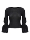 Issey Miyake Black Assemblage Branch Top In Black