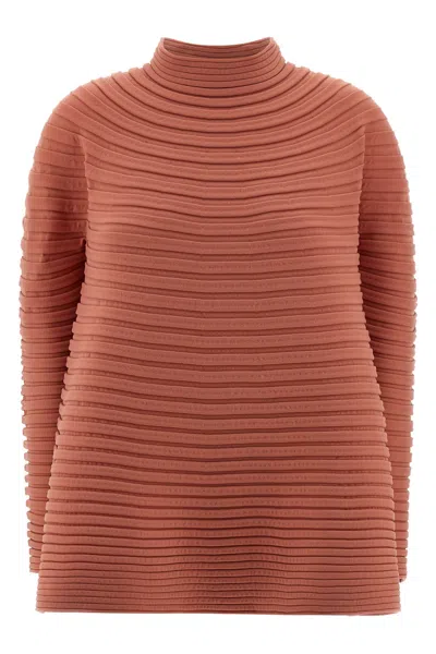 Issey Miyake Top 'bounce Knit' In Pink