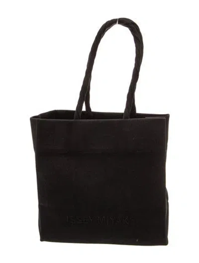 Pre-owned Issey Miyake Top Handle Bag In Black
