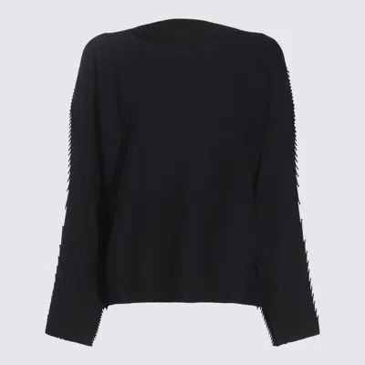Issey Miyake Fringe-detailing Jumper In Black