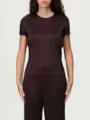 Issey Miyake Top Pleats Please  Woman Color Brown In Brown