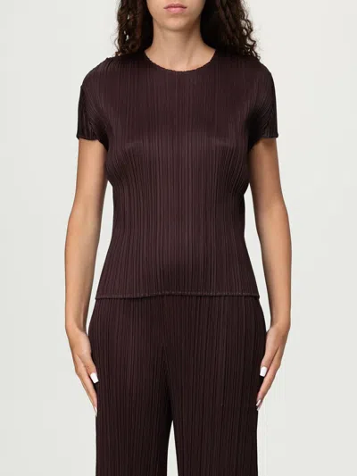 Issey Miyake Top Pleats Please  Woman Color Brown