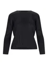 Issey Miyake Monthly Colors September Pleated Top In Black