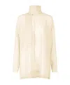 Issey Miyake Translucent Long-sleeved Shirt In White