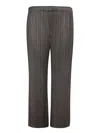 Issey Miyake Cropped Wide Leg Culottes In Black