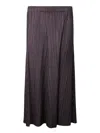 Issey Miyake Elastic Waist Casual Pants In Brown