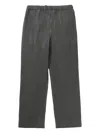 Issey Miyake Straight Leg Trousers Pinstripe Pattern In Gray