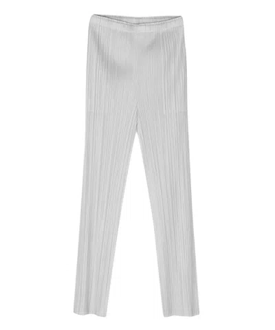 Issey Miyake Mc March Pleated Trousers In Grey