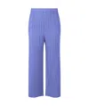 Issey Miyake Trousers In Blue