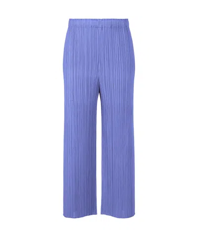 Issey Miyake Trousers In Blue