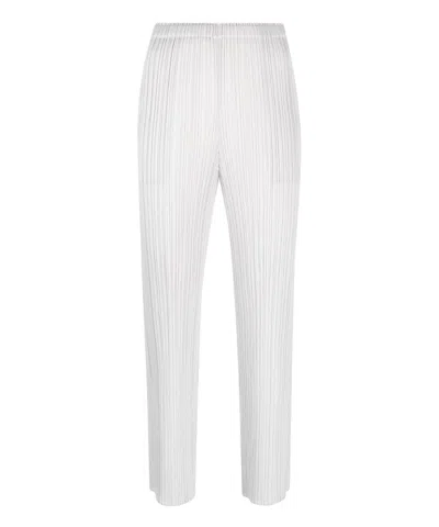 Issey Miyake Trousers In White
