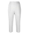 Issey Miyake Basics Slim Trousers In White