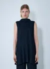 Issey Miyake Tunic Mellow Pleated Top