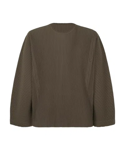 Issey Miyake Turbine Top In Brown
