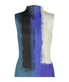 Issey Miyake Turtleneck Blouse In Multi
