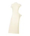 Issey Miyake Turtleneck Dress In Asa White