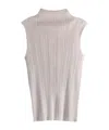 Issey Miyake Turtleneck Sweater In Neutral