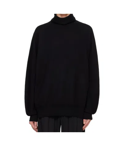Issey Miyake Turtleneck Sweater In Black