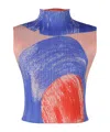 Issey Miyake Backlight Tank Top In Red