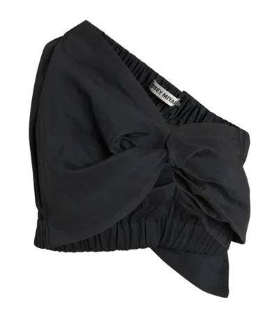 Issey Miyake Twisted Midi Skirt In Black