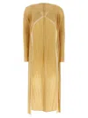 Issey Miyake Two-tone Cardigan Sweaters And Cardigans Beige In Neutral
