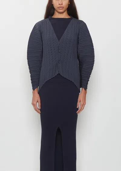Issey Miyake Unflurling Pleats Cardigan