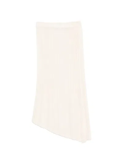 Issey Miyake Unfurling Pleats Asymmetric Midi Skirt In Pink