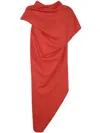 Issey Miyake "uni-form" Wool Dress Clothing In Red
