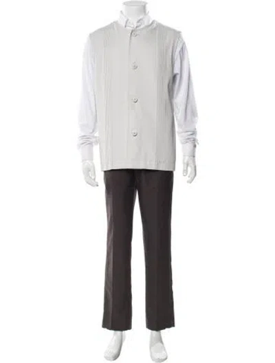 Pre-owned Issey Miyake Vest In White