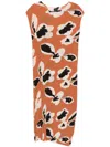 Issey Miyake Brown Vigor Pleats Maxi Dress In Brown