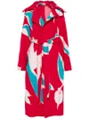 Issey Miyake Vigor Trench Coat In Rosa
