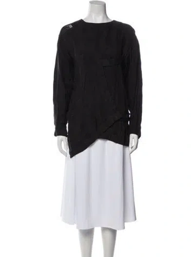 Pre-owned Issey Miyake Vintage 1980's Top In Black