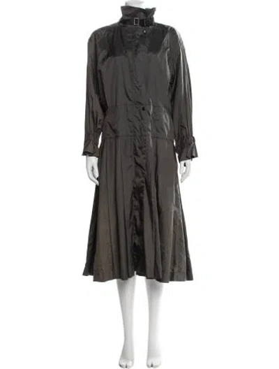 Pre-owned Issey Miyake Vintage 1982 Coat In Gray