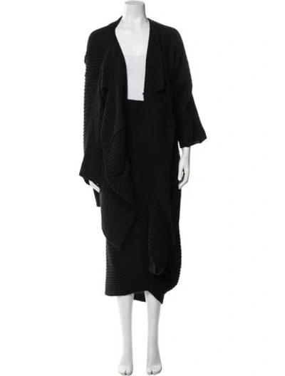 Pre-owned Issey Miyake Vintage 1983 Skirt Set In Black