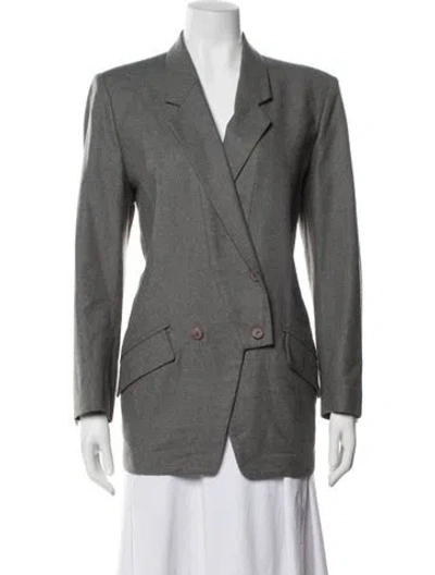 Pre-owned Issey Miyake Vintage 1985 Blazer In Gray