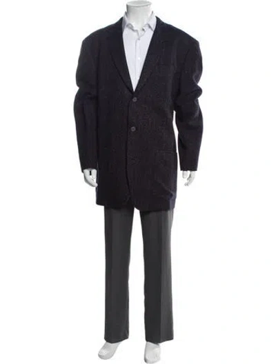 Pre-owned Issey Miyake Vintage 1986 Blazer In Blue