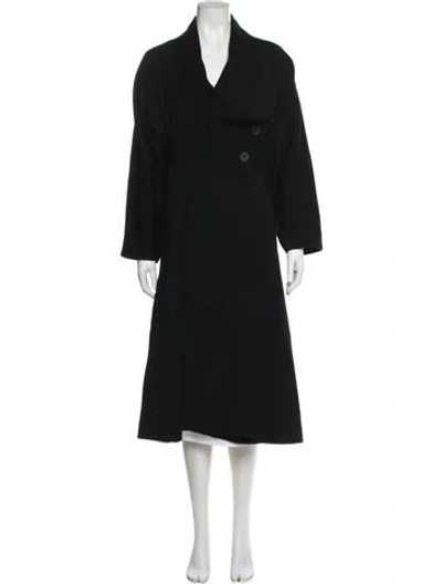 Pre-owned Issey Miyake Vintage 1989 Faux Fur Coat In Black