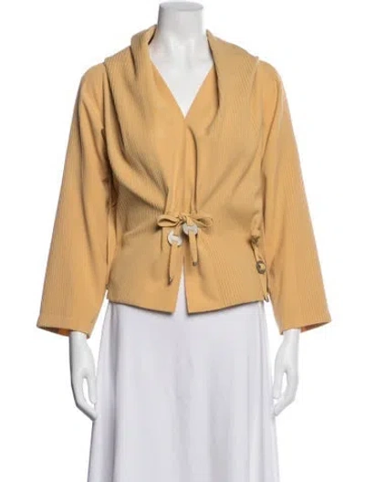 Pre-owned Issey Miyake Vintage 1989 Jacket In Yellow