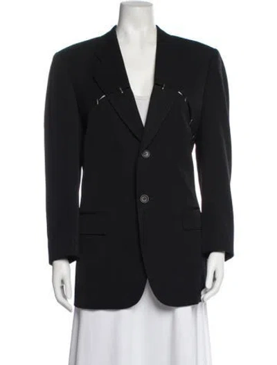Pre-owned Issey Miyake Vintage 1990 Blazer In Black