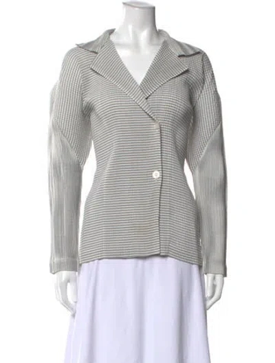 Pre-owned Issey Miyake Vintage 1991 Button-up Top In Gray