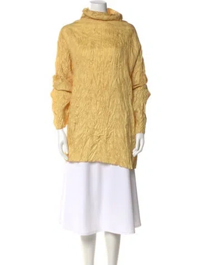 Pre-owned Issey Miyake Vintage 1992 Top In Gold