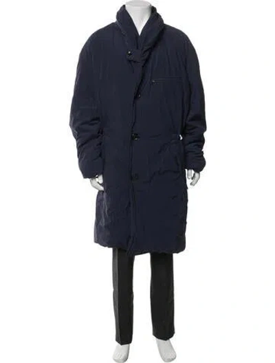 Pre-owned Issey Miyake Vintage 1993 Coat In Blue