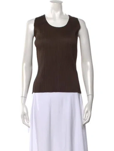 Pre-owned Issey Miyake Vintage 1993 Top In Brown
