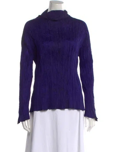 Pre-owned Issey Miyake Vintage 1994 Top In Blue